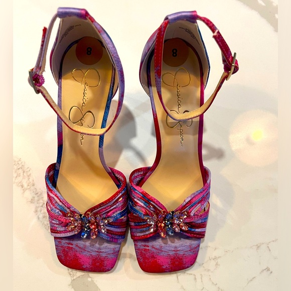 Jessica Simpson Pink and Blue Women's Heels - Picture 9 of 15